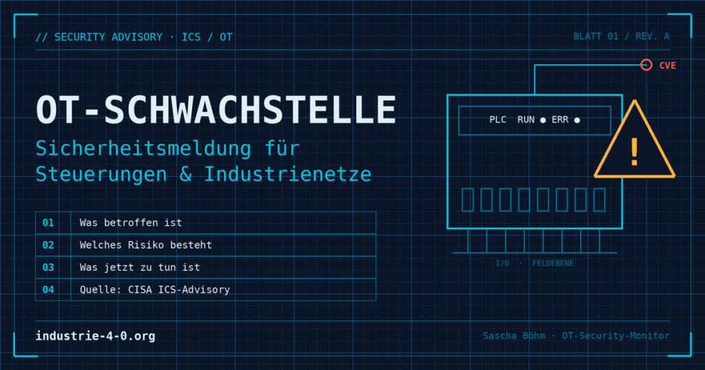 Cross-Site Scripting in OpenPLC Runtime v3 kritisch für OT-Systeme